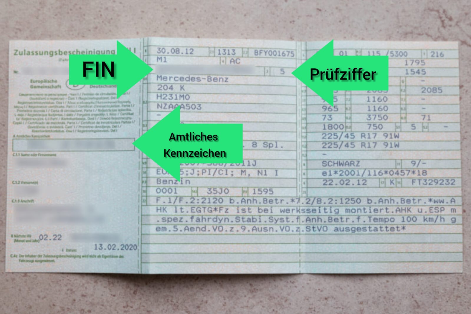 Fahrzeugdaten Symbol